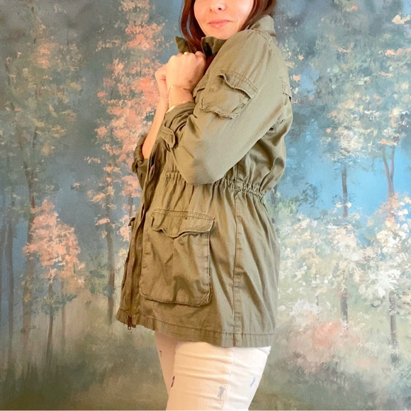 H&M army-style utility jacket, Sz. S - Picture 1 of 7